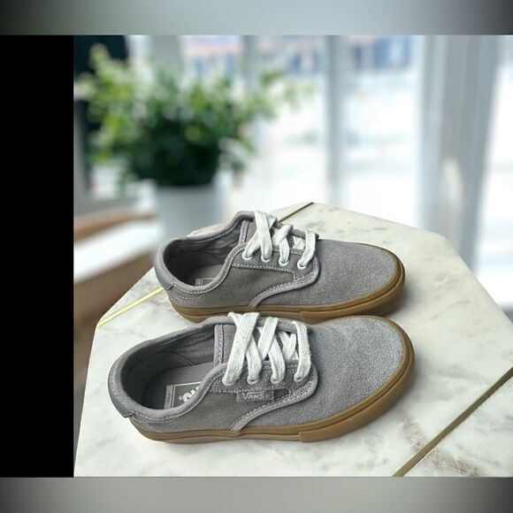 VANS Kids Pro Chima Ferguson Gum Sole Sneakers Shoes Grey Size 13 - Picture 14 of 16